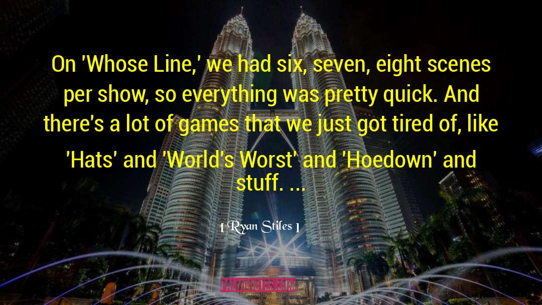 Ryan Stiles Quotes: On 'Whose Line,' we had