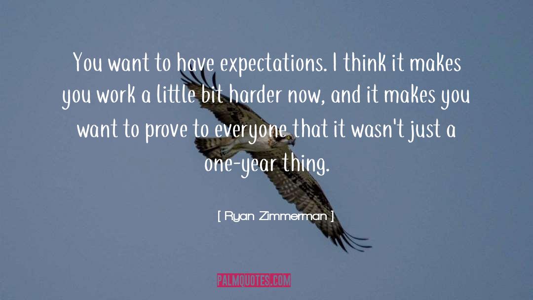 Ryan Zimmerman Quotes: You want to have expectations.