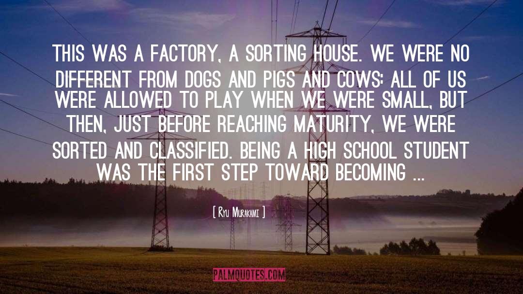 Ryu Murakami Quotes: This was a factory, a