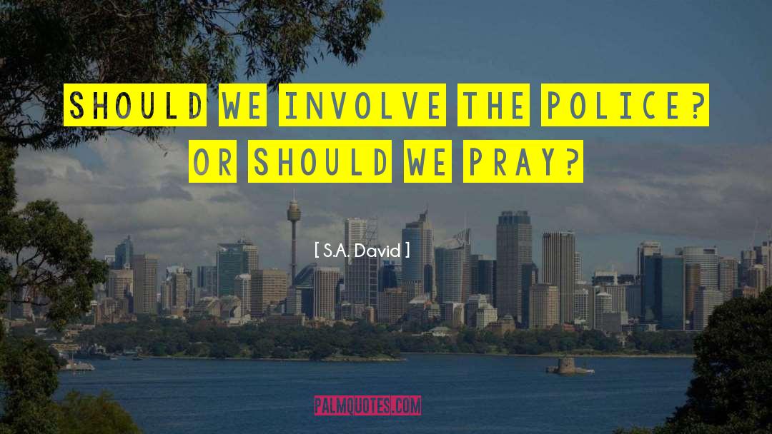 S.A. David Quotes: Should we involve the police?