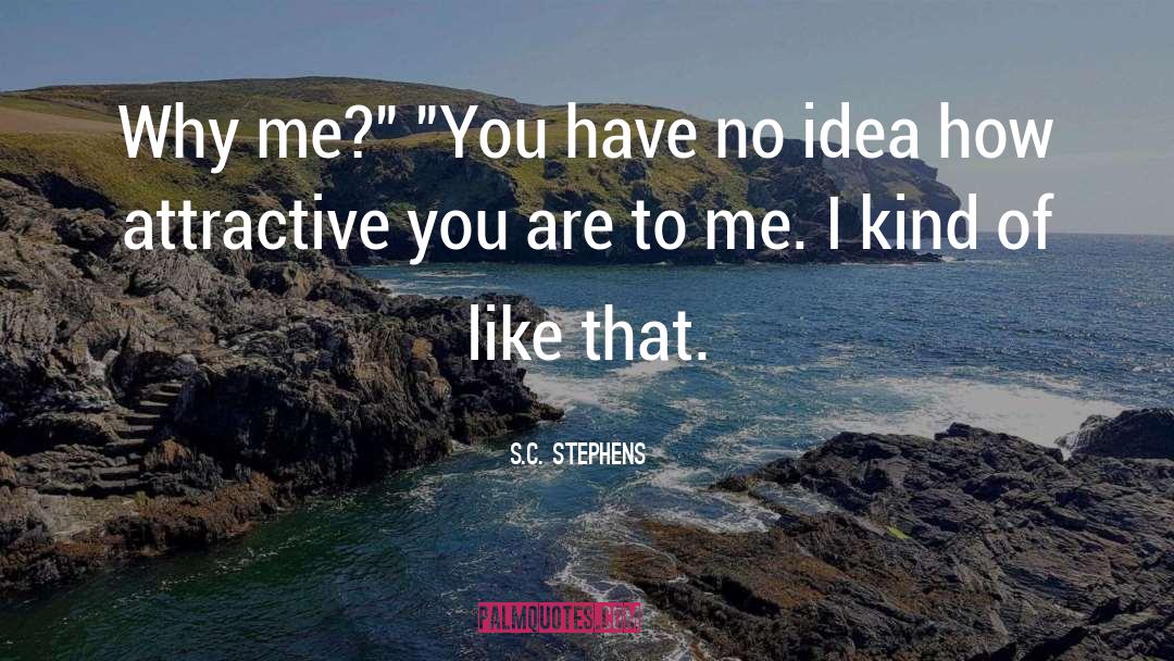 S.C. Stephens Quotes: Why me?