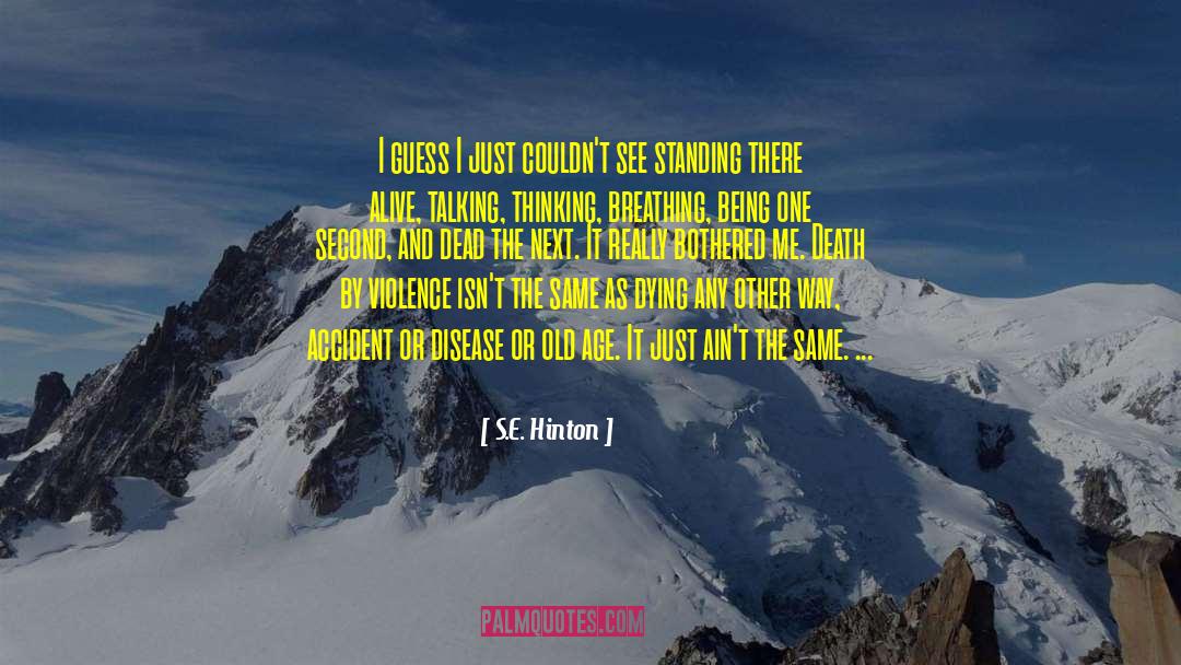 S.E. Hinton Quotes: I guess I just couldn't