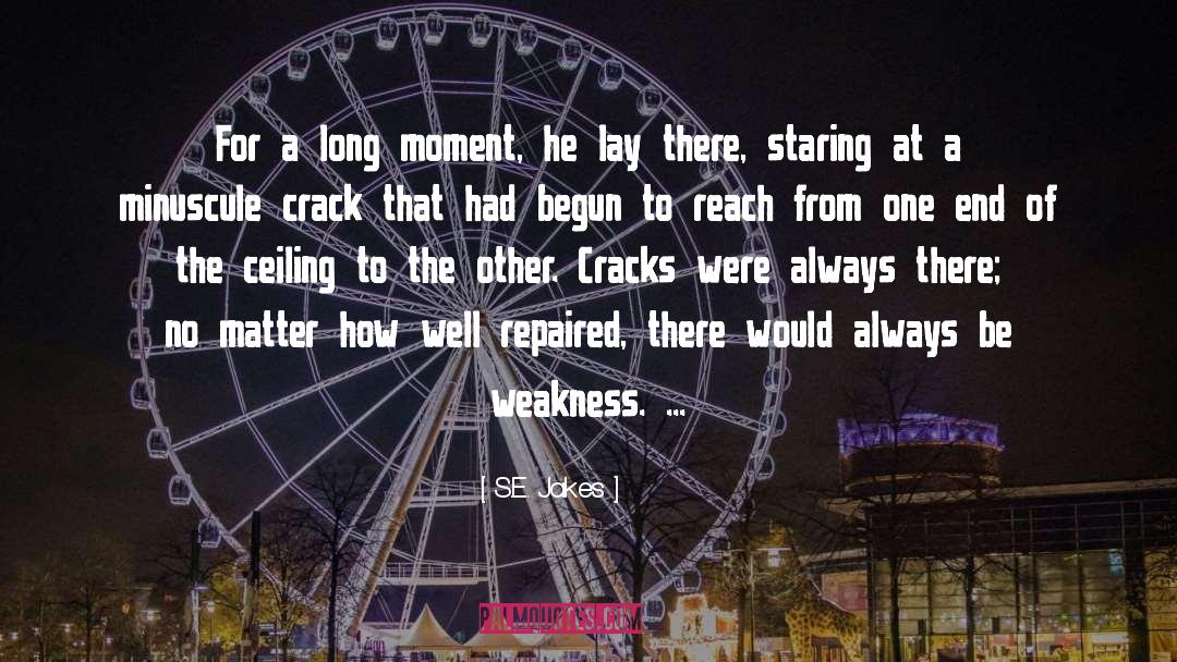 S.E. Jakes Quotes: For a long moment, he