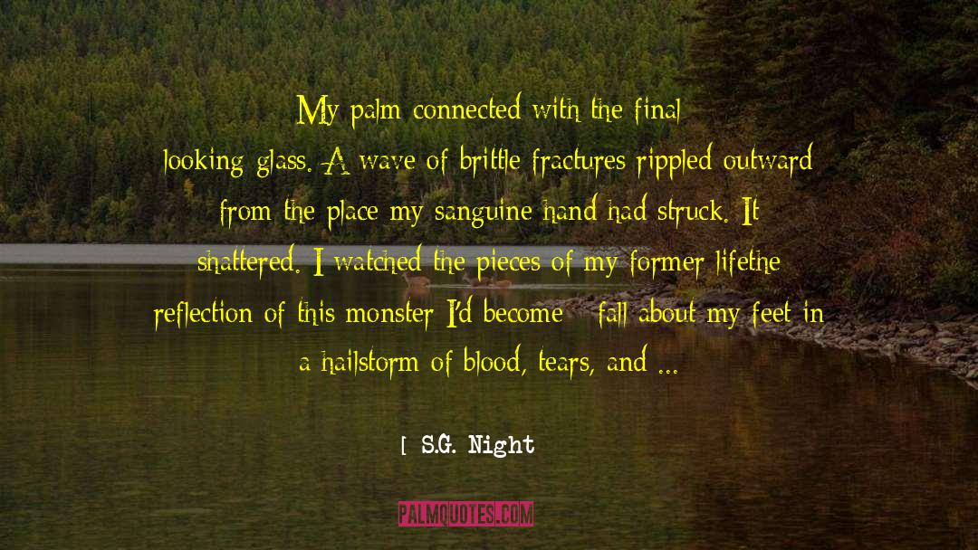 S.G. Night Quotes: My palm connected with the