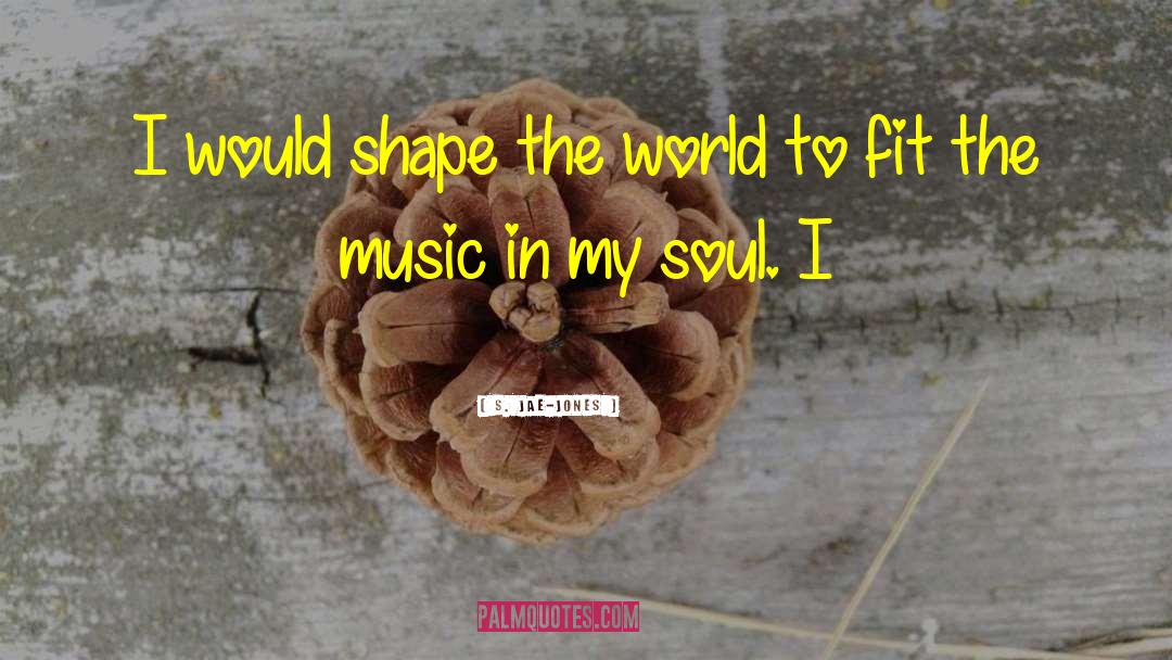 S. Jae-Jones Quotes: I would shape the world