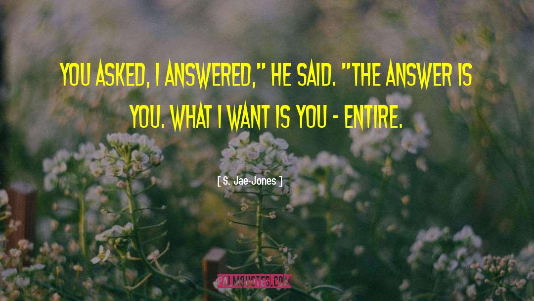 S. Jae-Jones Quotes: You asked, I answered,