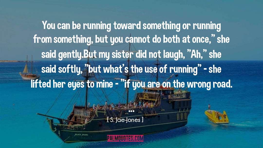 S. Jae-Jones Quotes: You can be running toward