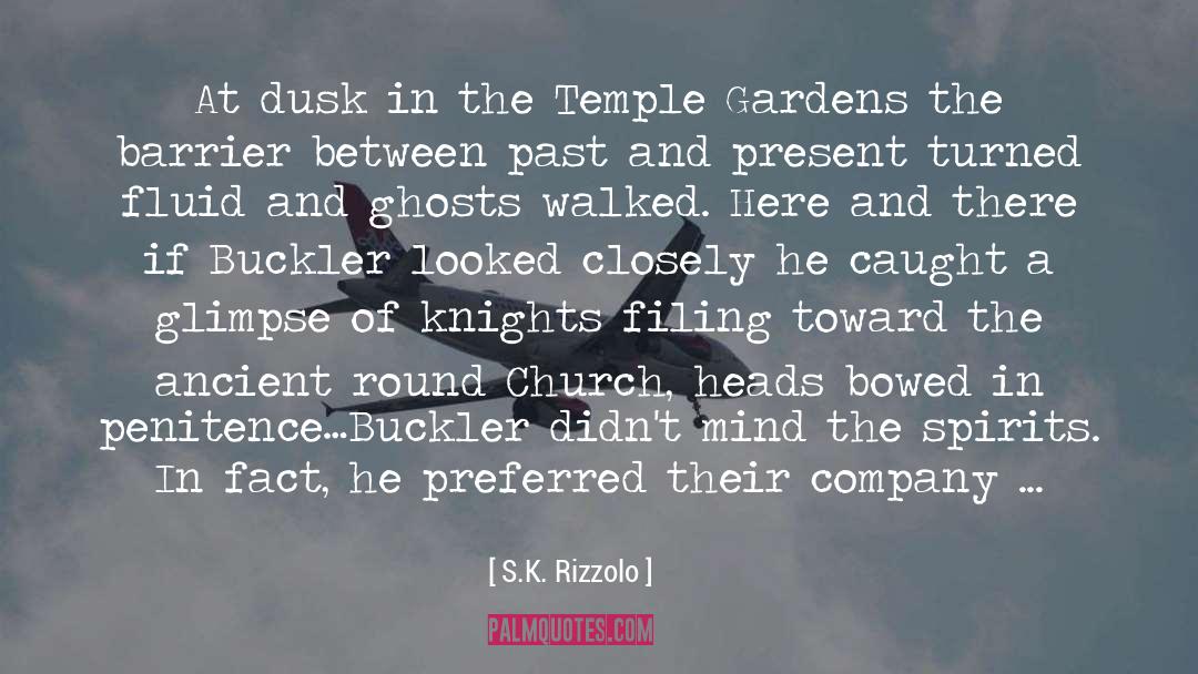 S.K. Rizzolo Quotes: At dusk in the Temple