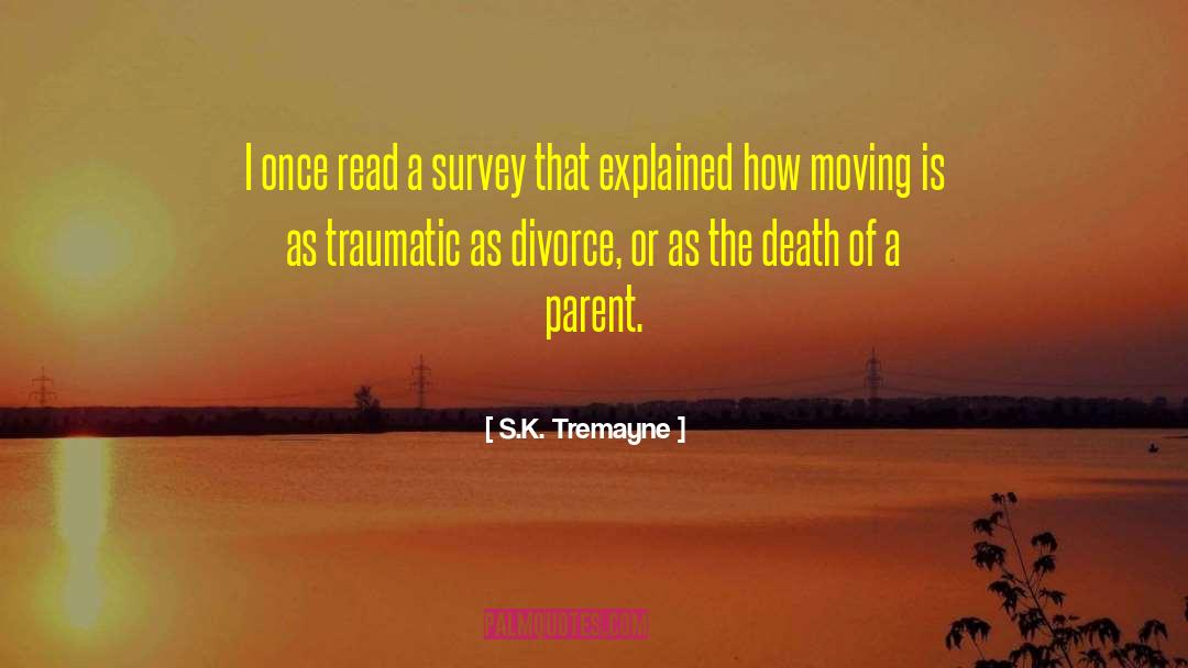 S.K. Tremayne Quotes: I once read a survey