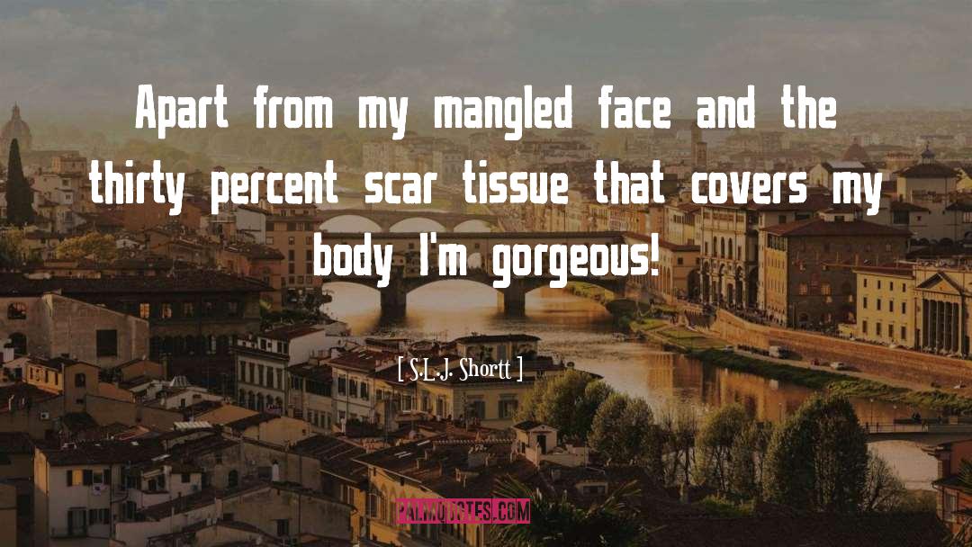 S.L.J. Shortt Quotes: Apart from my mangled face