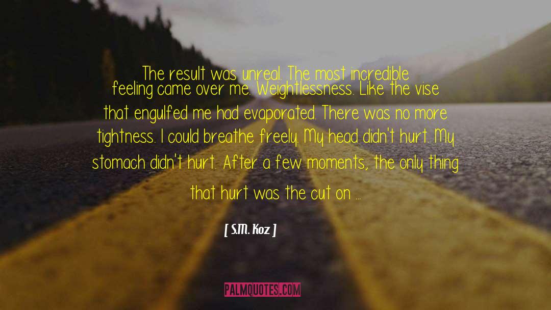 S.M. Koz Quotes: The result was unreal. The