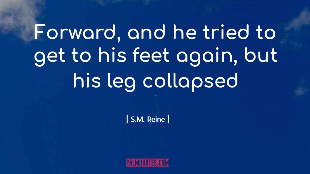S.M. Reine Quotes: Forward, and he tried to