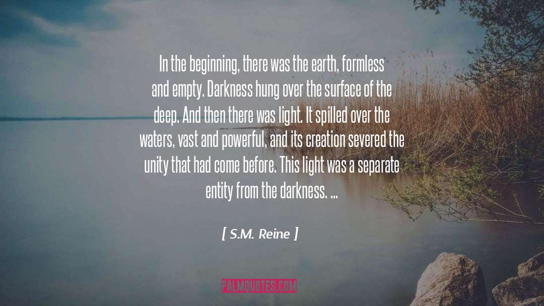 S.M. Reine Quotes: In the beginning, there was