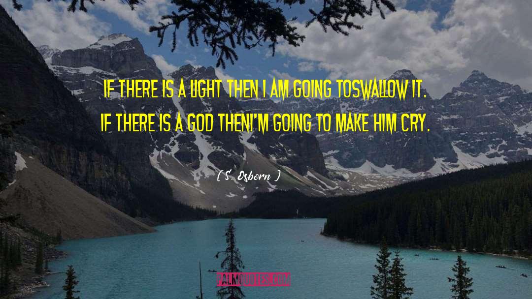 S. Osborn Quotes: if there is a light