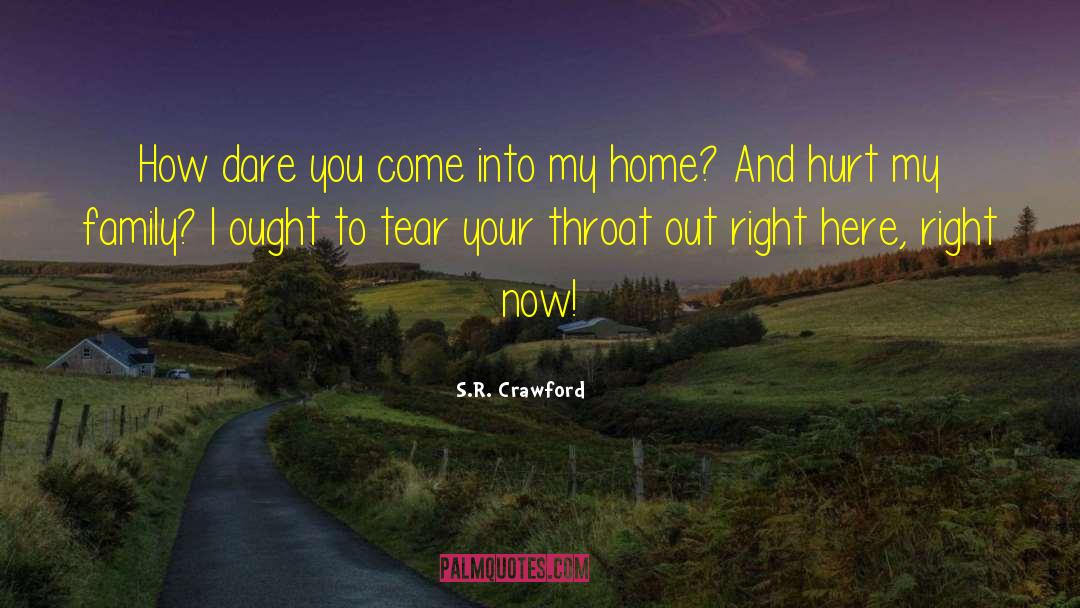 S.R. Crawford Quotes: How dare you come into