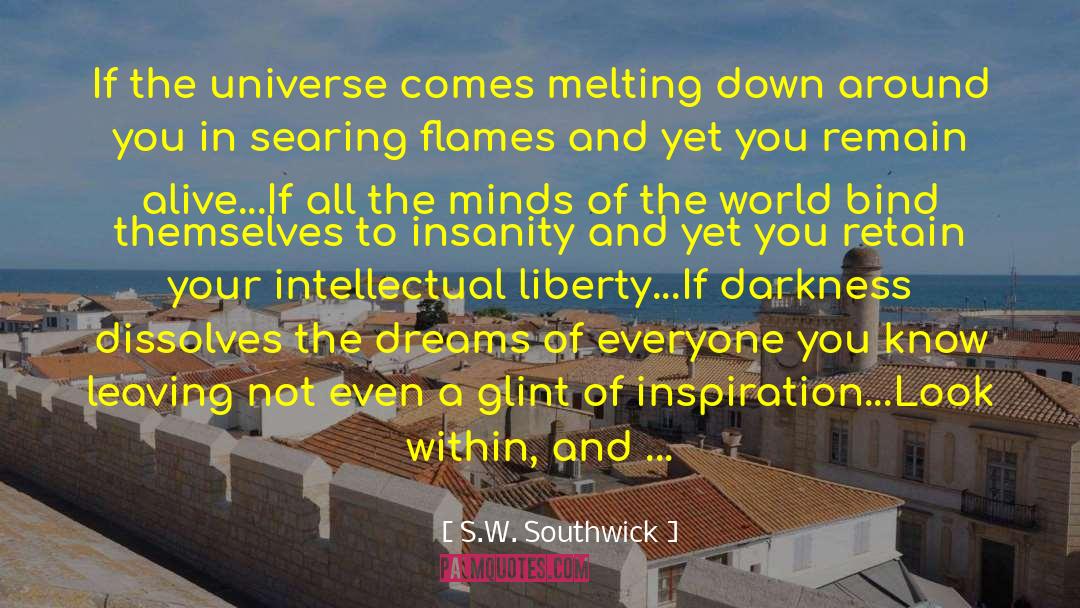 S.W. Southwick Quotes: If the universe comes melting