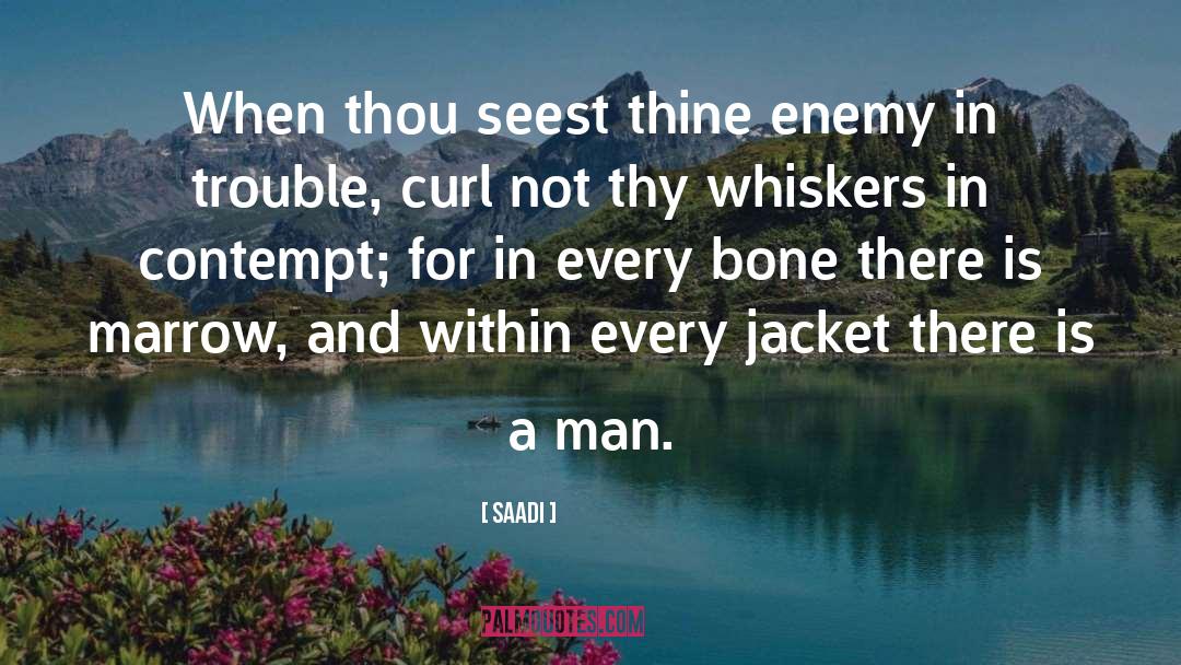 Saadi Quotes: When thou seest thine enemy