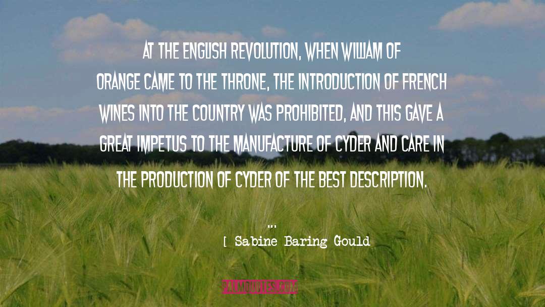 Sabine Baring-Gould Quotes: At the English Revolution, when