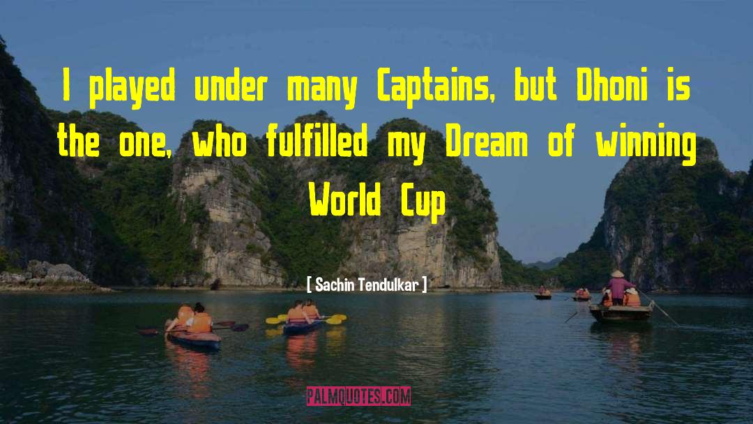 Sachin Tendulkar Quotes: I played under many Captains,