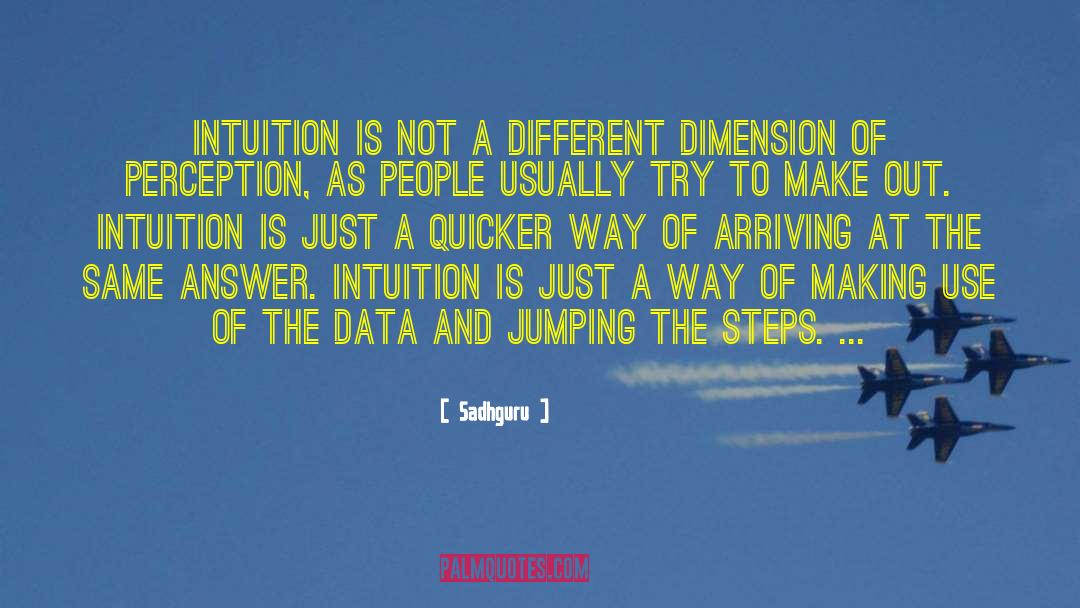 Sadhguru Quotes: Intuition is not a different