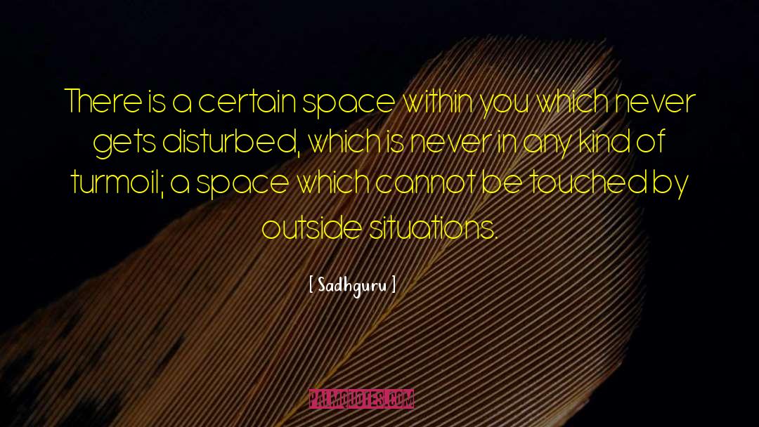 Sadhguru Quotes: There is a certain space