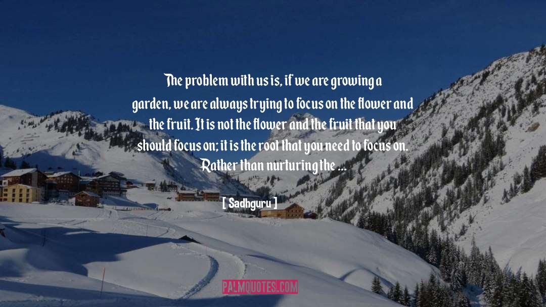 Sadhguru Quotes: The problem with us is,