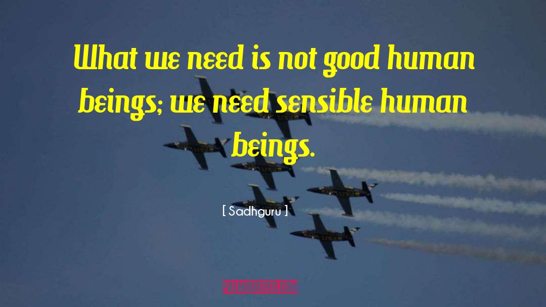 Sadhguru Quotes: What we need is not