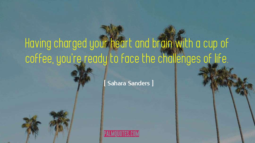 Sahara Sanders Quotes: Having charged your heart and