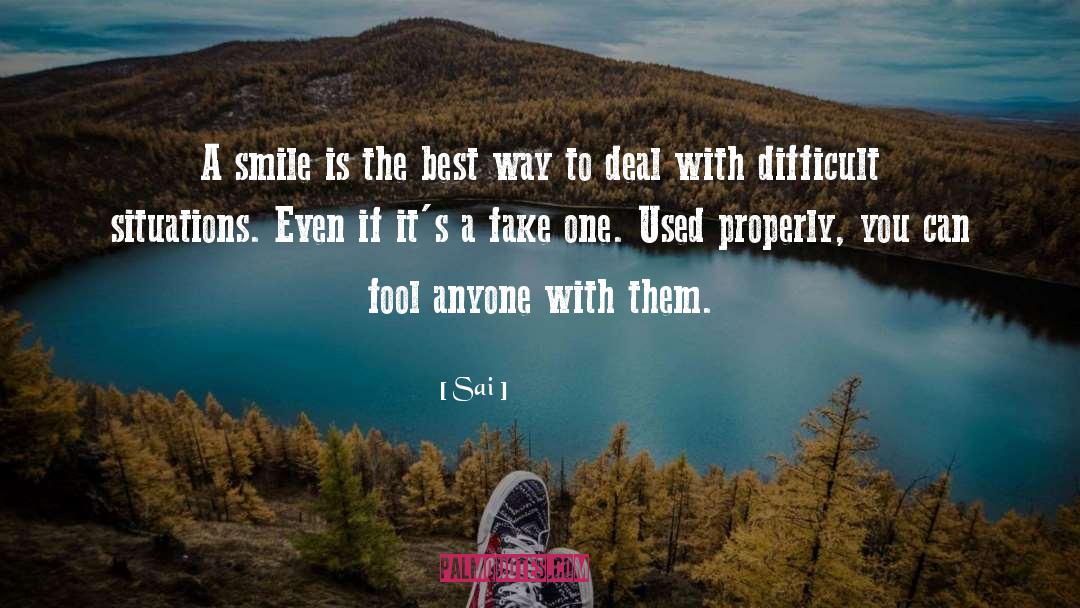 Sai Quotes: A smile is the best