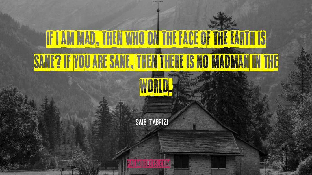 Saib Tabrizi Quotes: If I am mad, then