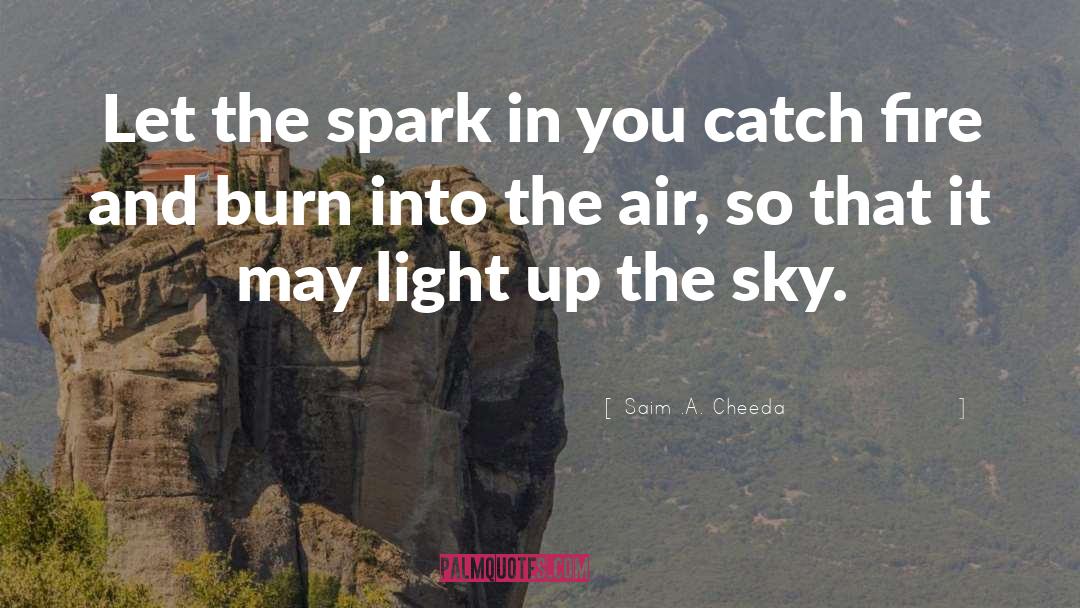 Saim .A. Cheeda Quotes: Let the spark in you