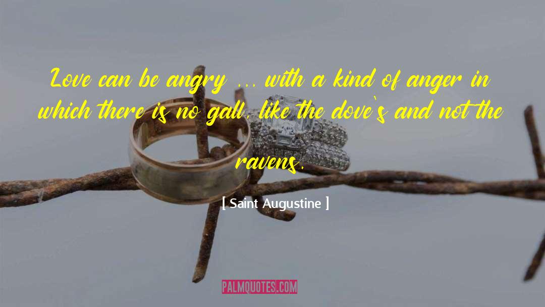 Saint Augustine Quotes: Love can be angry ...