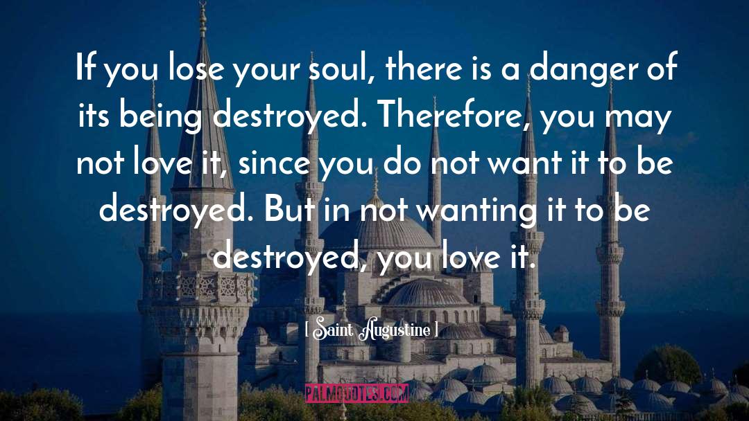 Saint Augustine Quotes: If you lose your soul,