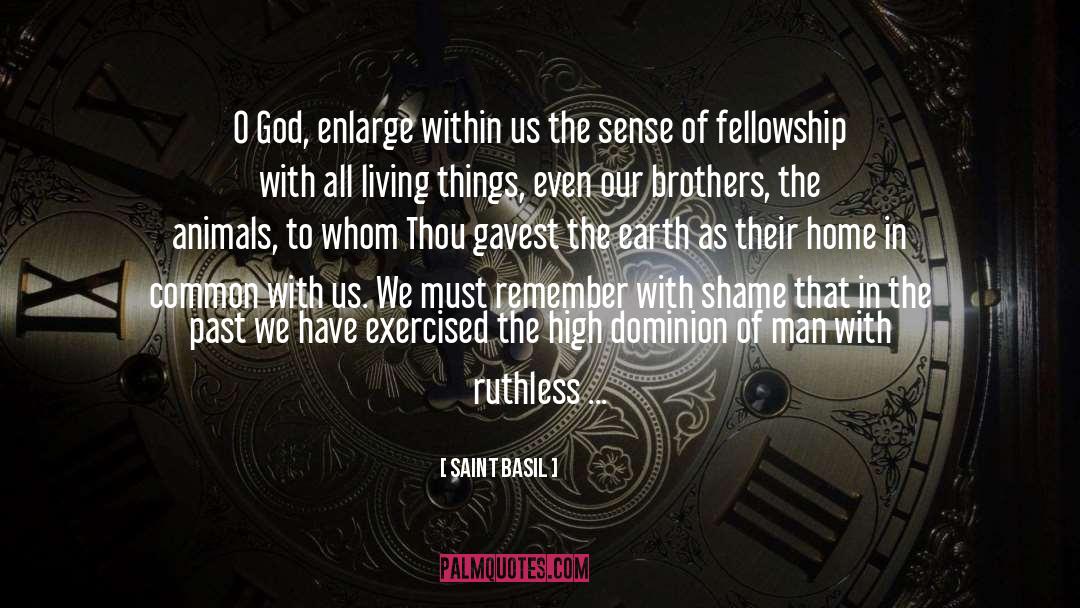 Saint Basil Quotes: O God, enlarge within us