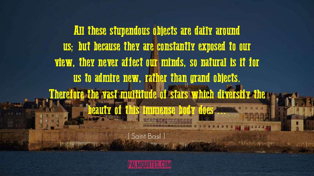 Saint Basil Quotes: All these stupendous objects are