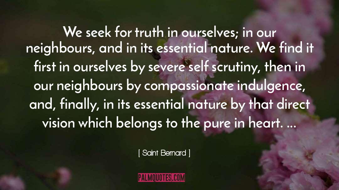 Saint Bernard Quotes: We seek for truth in