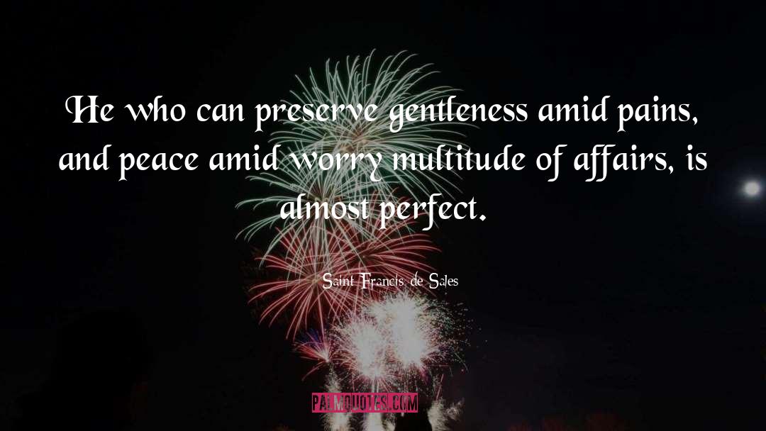 Saint Francis De Sales Quotes: He who can preserve gentleness