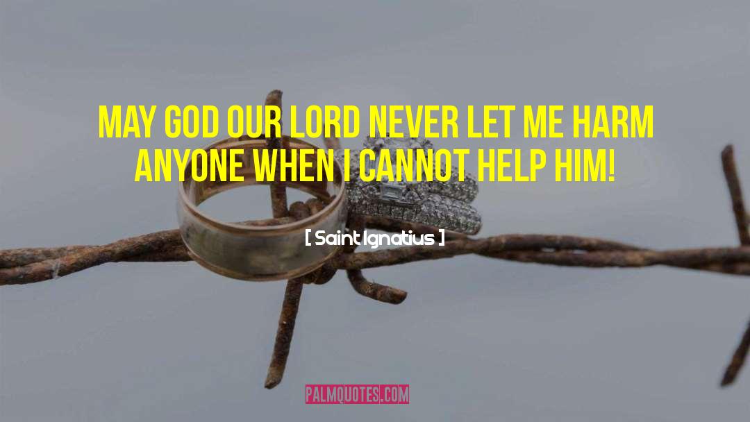 Saint Ignatius Quotes: May God our Lord never