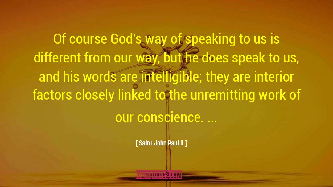Saint John Paul II Quotes: Of course God's way of
