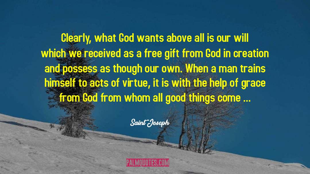 Saint Joseph Quotes: Clearly, what God wants above