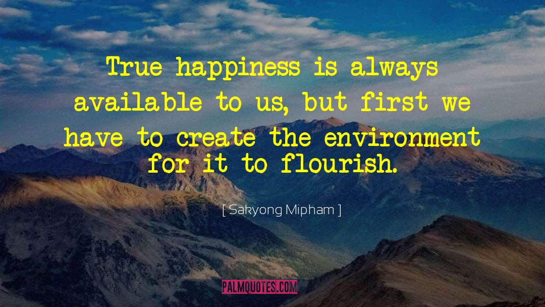Sakyong Mipham Quotes: True happiness is always available