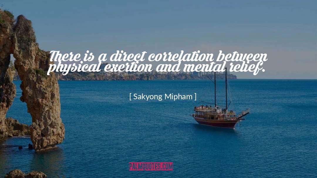 Sakyong Mipham Quotes: There is a direct correlation