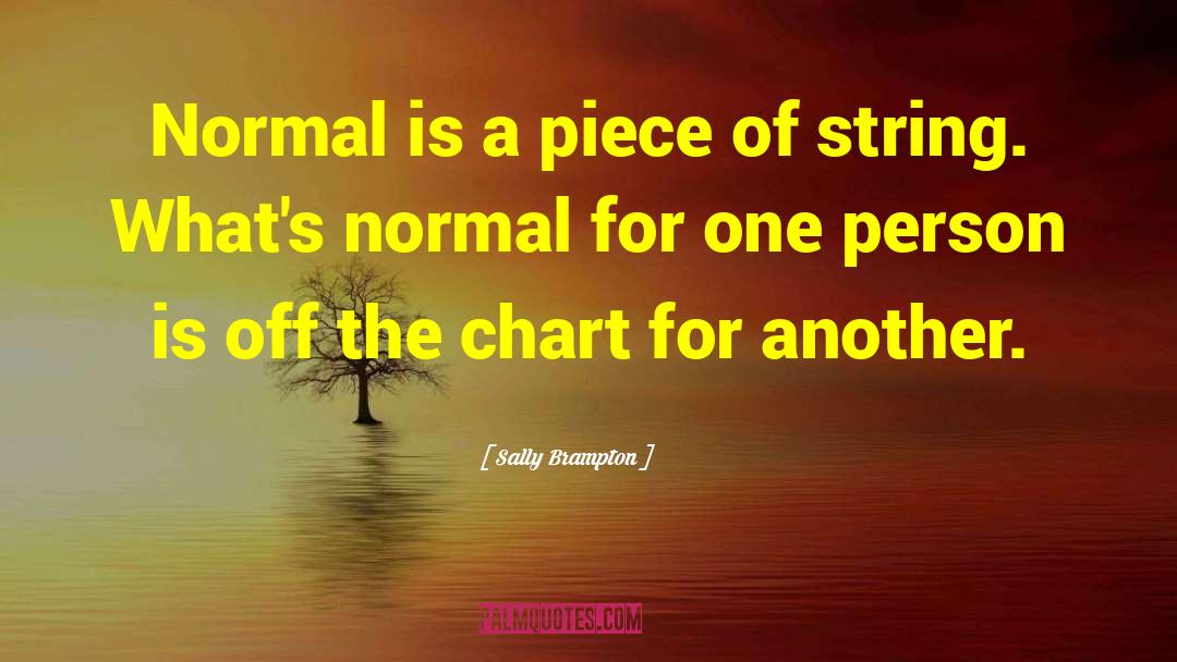 Sally Brampton Quotes: Normal is a piece of