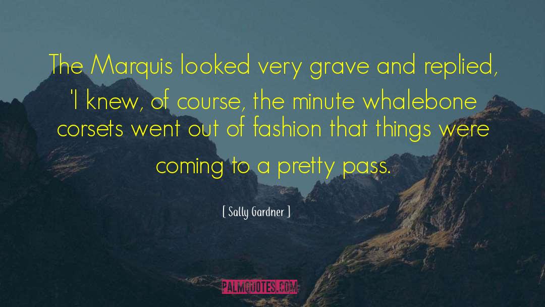 Sally Gardner Quotes: The Marquis looked very grave