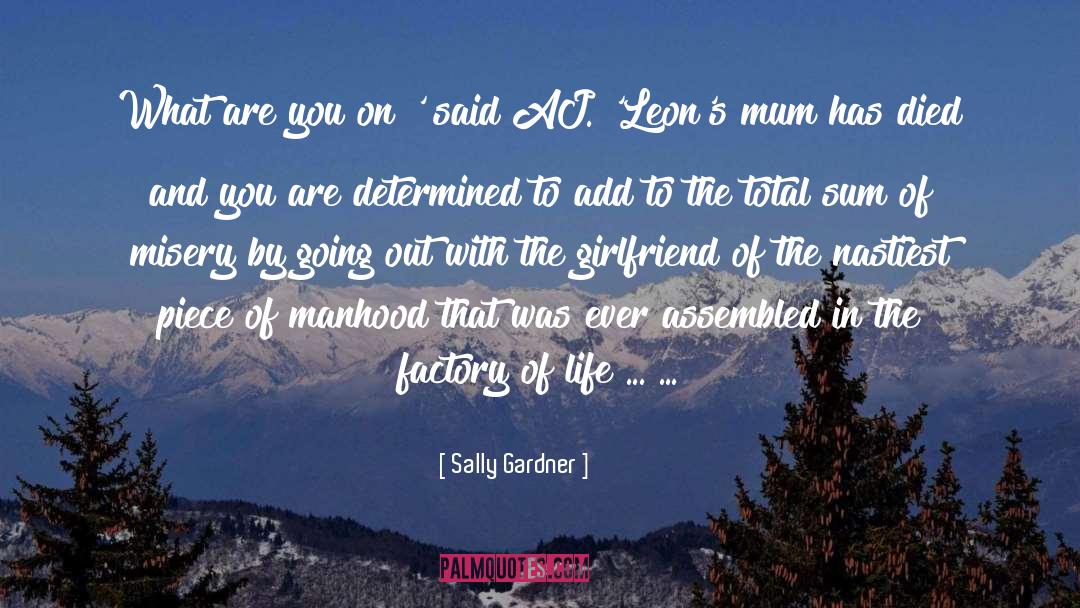 Sally Gardner Quotes: What are you on?' said