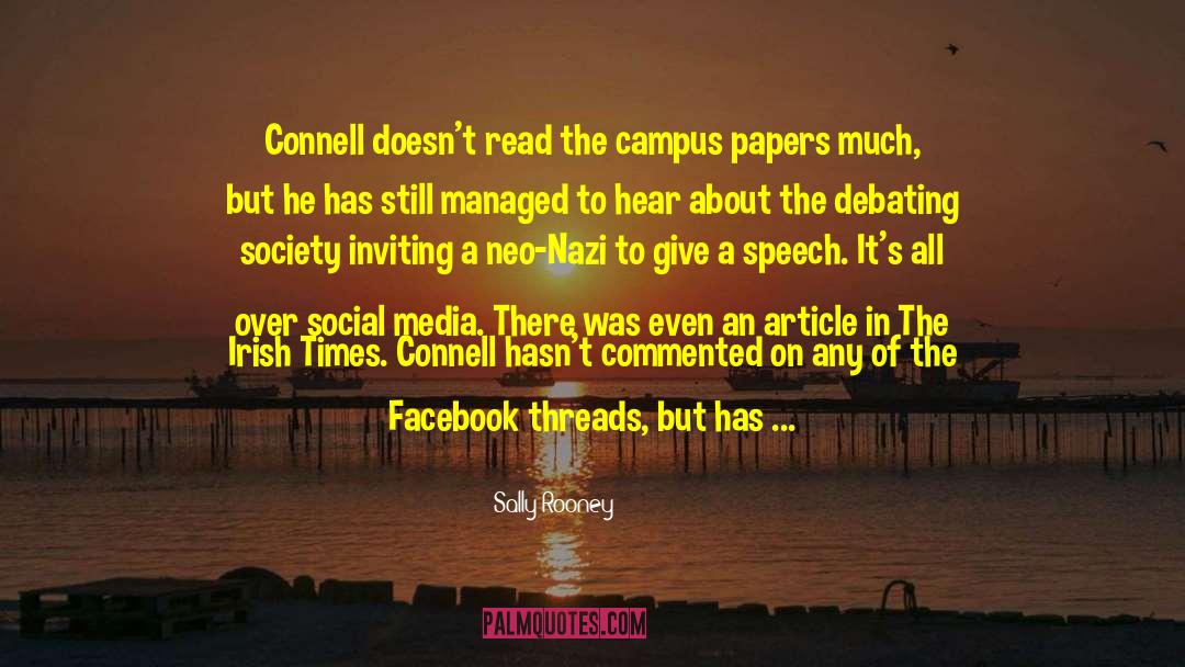 Sally Rooney Quotes: Connell doesn't read the campus