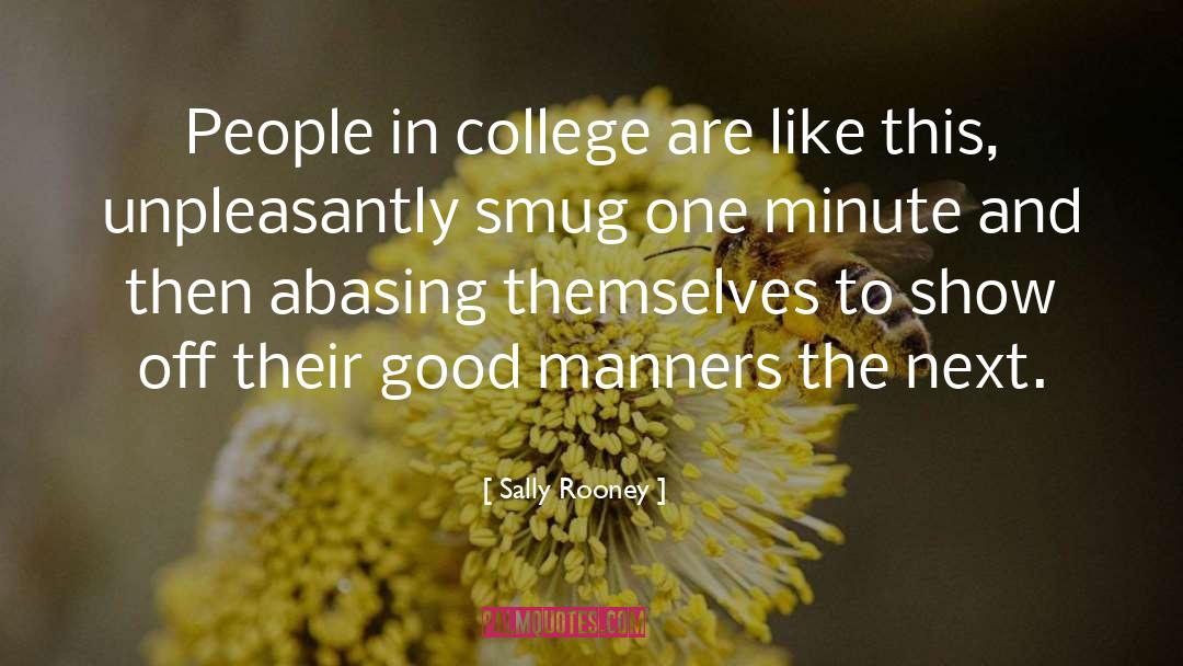 Sally Rooney Quotes: People in college are like