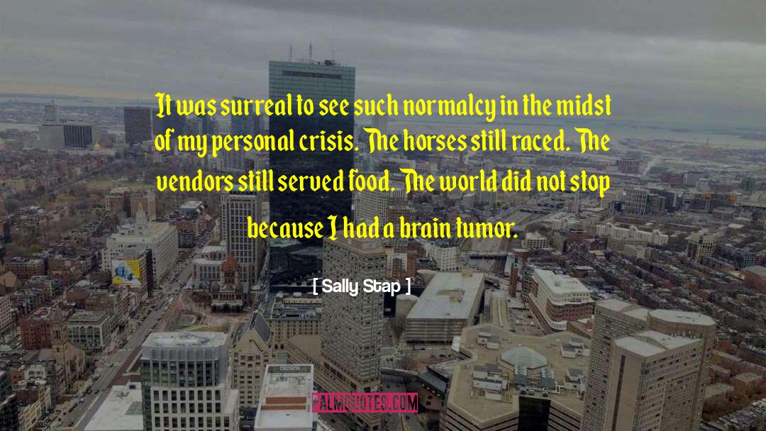Sally Stap Quotes: It was surreal to see