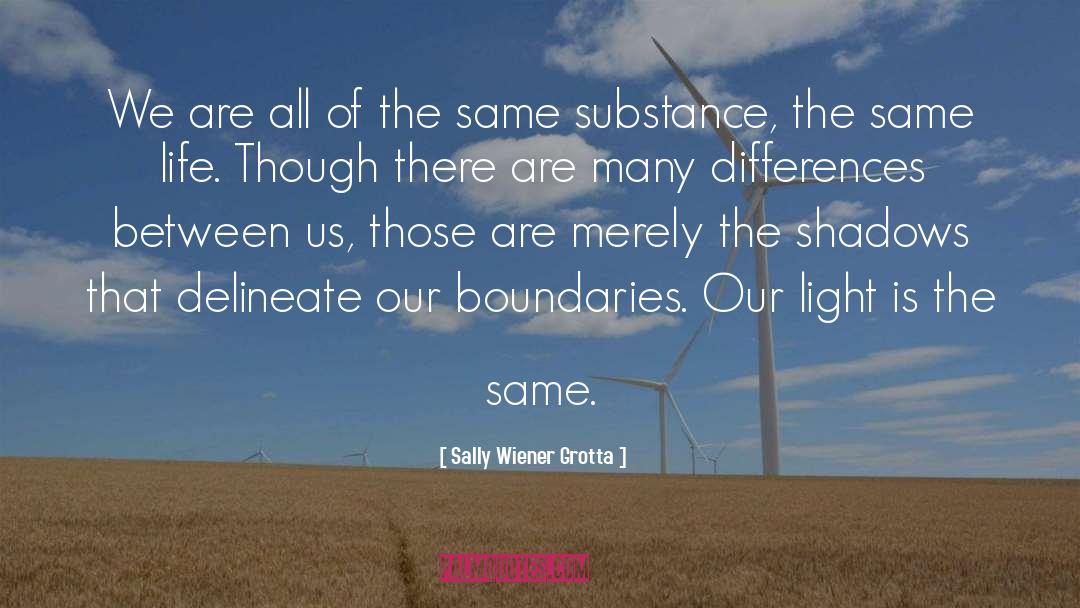 Sally Wiener Grotta Quotes: We are all of the