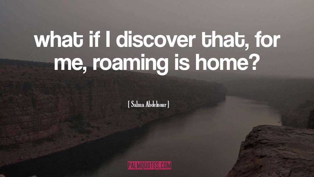 Salma Abdelnour Quotes: what if I discover that,